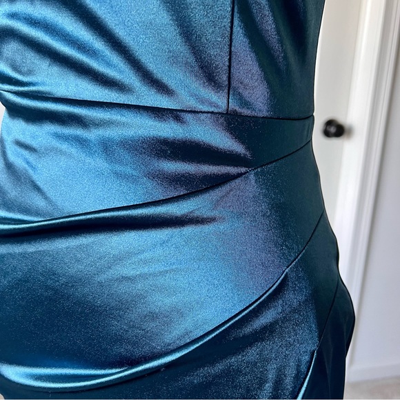 GRACE KARIN Satiny Strappy Back Ruched Homecoming Dress—SZ. Small - Picture 3 of 17